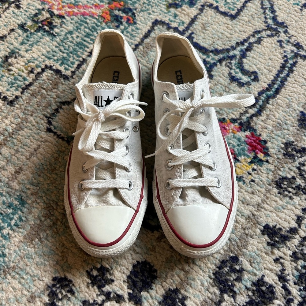 Converse All Star White Canvas Sneakers